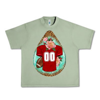 Oil Green american football and western roses teardrop Urban Heavy Tee - BundleAndBundleShop