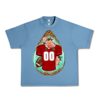 Pebble Blue american football and western roses teardrop Urban Heavy Tee - BundleAndBundleShop