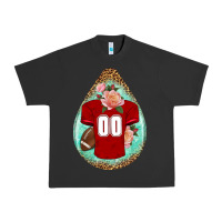 Pigment Black american football and western roses teardrop Urban Heavy Tee - BundleAndBundleShop