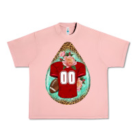 Salmon american football and western roses teardrop Urban Heavy Tee - BundleAndBundleShop