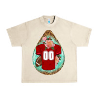 Sandshell american football and western roses teardrop Urban Heavy Tee - BundleAndBundleShop