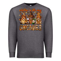 Charcoal Heather chilling with my gnomies bbs Premium Sweatshirt - BundleAndBundleShop