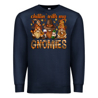Navy chilling with my gnomies bbs Premium Sweatshirt - BundleAndBundleShop