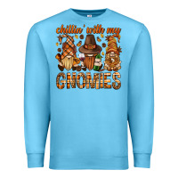 Ocean Blue chilling with my gnomies bbs Premium Sweatshirt - BundleAndBundleShop
