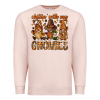 Pale Pink chilling with my gnomies bbs Premium Sweatshirt - BundleAndBundleShop