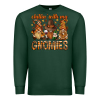 Sports Green chilling with my gnomies bbs Premium Sweatshirt - BundleAndBundleShop