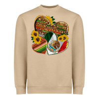 Mushroom mexico heart and sunflower Heavyweight Sweatshirt - HRA Design Shop