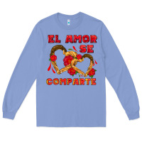 Colony Blue el amor se comparte with churros Long Sleeve Tee - AdoDesignShop