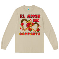 Mushroom el amor se comparte with churros Long Sleeve Tee - AdoDesignShop