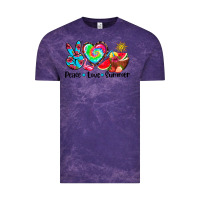 Cloud Purple peace love  summer Vintage Tee - AdoDesignShop