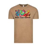 Vintage Coffee peace love  summer Vintage Tee - AdoDesignShop