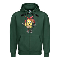 Sports Green boujee ballpark babe Zipper Hoodie - MaliasSmallBusiness
