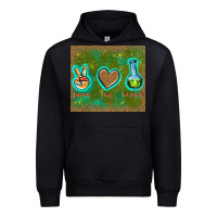 Black peace love lab tech Urban Hoodie - TumblerDesignByShophia
