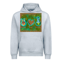Heather Grey peace love lab tech Urban Hoodie - TumblerDesignByShophia