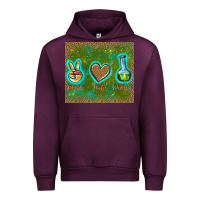 Mauve Wine peace love lab tech Urban Hoodie - TumblerDesignByShophia