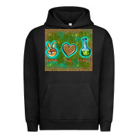 Pigment Black peace love lab tech Urban Hoodie - TumblerDesignByShophia