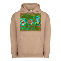 Pigment Burro peace love lab tech Urban Hoodie - TumblerDesignByShophia