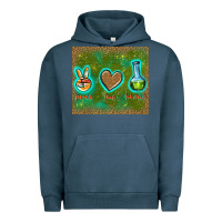 Pigment Midnight Navy peace love lab tech Urban Hoodie - TumblerDesignByShophia