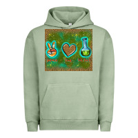 Pigment Oil Green peace love lab tech Urban Hoodie - TumblerDesignByShophia