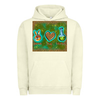 Pigment Pistachio peace love lab tech Urban Hoodie - TumblerDesignByShophia