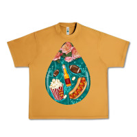 Peanut Butter american football and western roses teardrop Urban Heavy Tee - BundleAndBundleShop