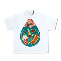 White american football and western roses teardrop Urban Heavy Tee - BundleAndBundleShop