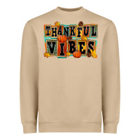 Mushroom thankful vibes Heavyweight Sweatshirt - FaDigitalArtStudio