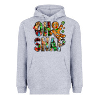 Heather Grey Oh snap Christmas Heavyweight Hoodie - NancyCooperArtShop