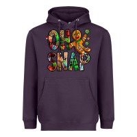 Plum Oh snap Christmas Heavyweight Hoodie - NancyCooperArtShop