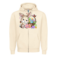Sandshell easter bunny Zipper Hoodie - MaliasSmallBusiness
