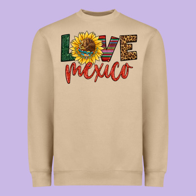 Love Mexico Heavyweight Sweatshirt Designed By Hra Design Shop