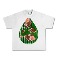 American Football And Western Roses Teardrop Urban Heavy Tee | Teevron