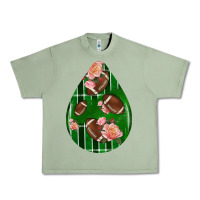 Oil Green american football and western roses teardrop Urban Heavy Tee - BundleAndBundleShop