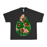 Pigment Black american football and western roses teardrop Urban Heavy Tee - BundleAndBundleShop