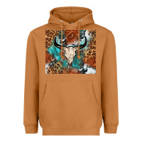 Meerkat Western with bull skull Heavyweight Hoodie - NancyCooperArtShop