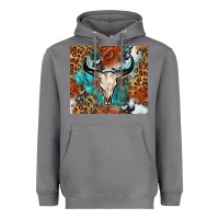 Storm Western with bull skull Heavyweight Hoodie - NancyCooperArtShop