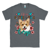 Charcoal Heather life is better with a corgi Classic Tee - Jasminsmagicworld