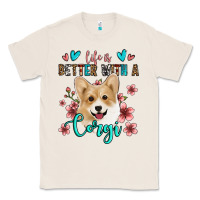 Natural life is better with a corgi Classic Tee - Jasminsmagicworld