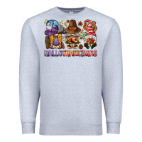 Heather Grey hallothanksmas gnomies bbs Premium Sweatshirt - BundleAndBundleShop