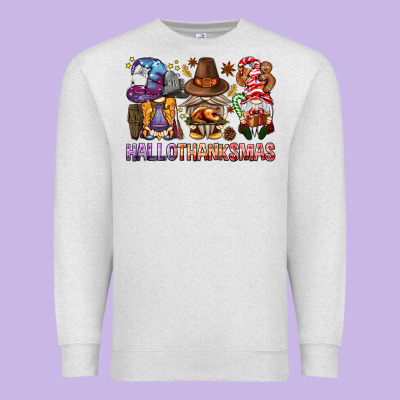 Hallothanksmas Gnomies Bbs Premium Sweatshirt Designed By Bundleandbundleshop