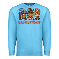 Ocean Blue hallothanksmas gnomies bbs Premium Sweatshirt - BundleAndBundleShop