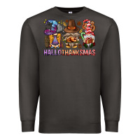 Smoke hallothanksmas gnomies bbs Premium Sweatshirt - BundleAndBundleShop