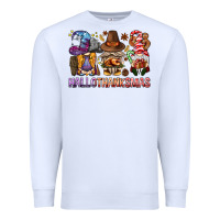White hallothanksmas gnomies bbs Premium Sweatshirt - BundleAndBundleShop
