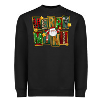 Black Christmas merry mini Heavyweight Sweatshirt - FaDigitalArtStudio
