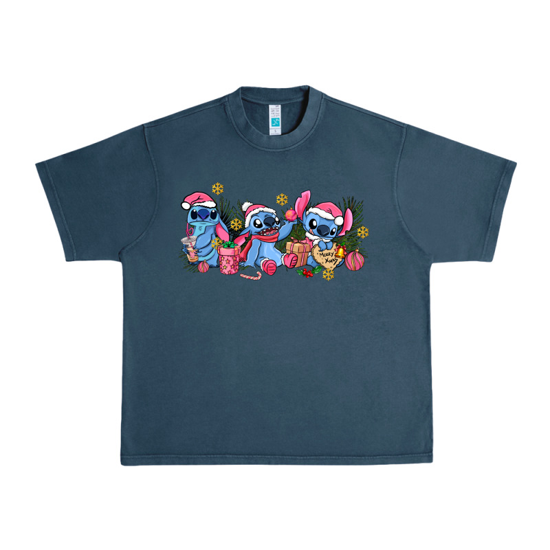 Pink Christmas Stitch And Gifts Urban Heavy Tee by AdoDesignShop | Teevron