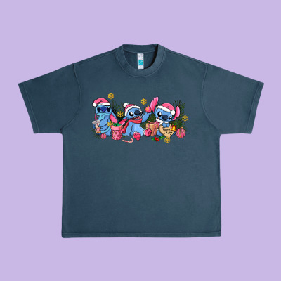 Pink Christmas Stitch And Gifts Urban Heavy Tee Designed By Adodesignshop