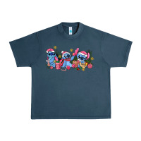 Midnight Navy pink christmas stitch and gifts Urban Heavy Tee - AdoDesignShop