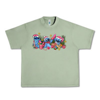 Oil Green pink christmas stitch and gifts Urban Heavy Tee - AdoDesignShop