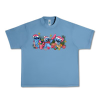 Pebble Blue pink christmas stitch and gifts Urban Heavy Tee - AdoDesignShop