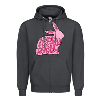 Smoke happy easter rabbit Zipper Hoodie - MaliasSmallBusiness